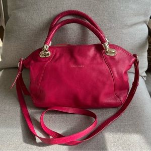 Cole Haan leather crossbody and handle bag pink